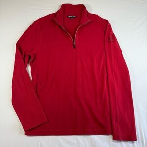 Michael Kors Red half ZipSweater